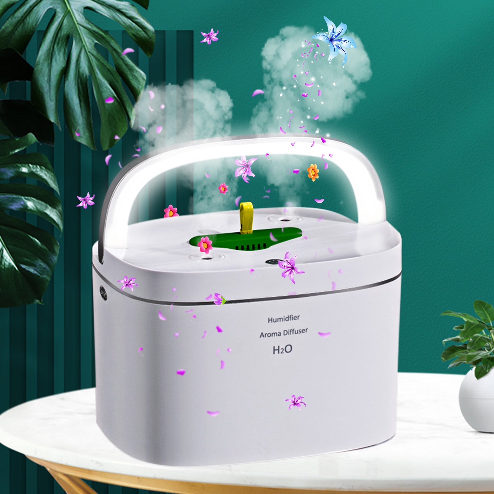 HANNEA Aroma Diffuser Humidifier 360 ¡ãAroma Humidifier Ultra Quiet LED Humidifier Essential Oil Diffuser Aromatherapy Diffusers for Yoga Safe Auto Timing Aroma Diffuser Humidifier for Room Home Gift HANNEA Aroma Diffuser Humidifier 360 ¡ãAroma Humidifier Ultra Quiet LED Humidifier Essential Oil Diffuser Aromatherapy Diffusers for Yoga Safe Auto Timing Aroma Diffuser Humidifier for Room Home Gift